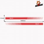 Stylish Car Door Side Sticker Racing Stripe Sticker Auto Sport Styling Vinyl Car Sticker for Ford Galaxy Car Accessories